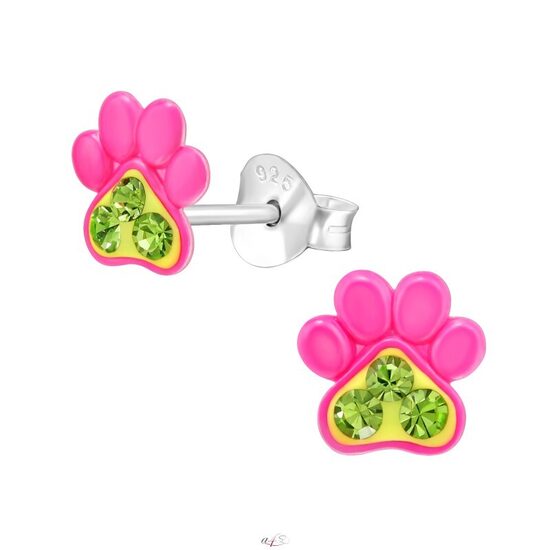 Sudraba auskari - ROZĀ ĶEPAS